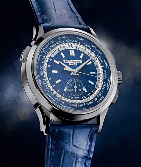 patek philippe time zone watch|world time watches automatic movement.